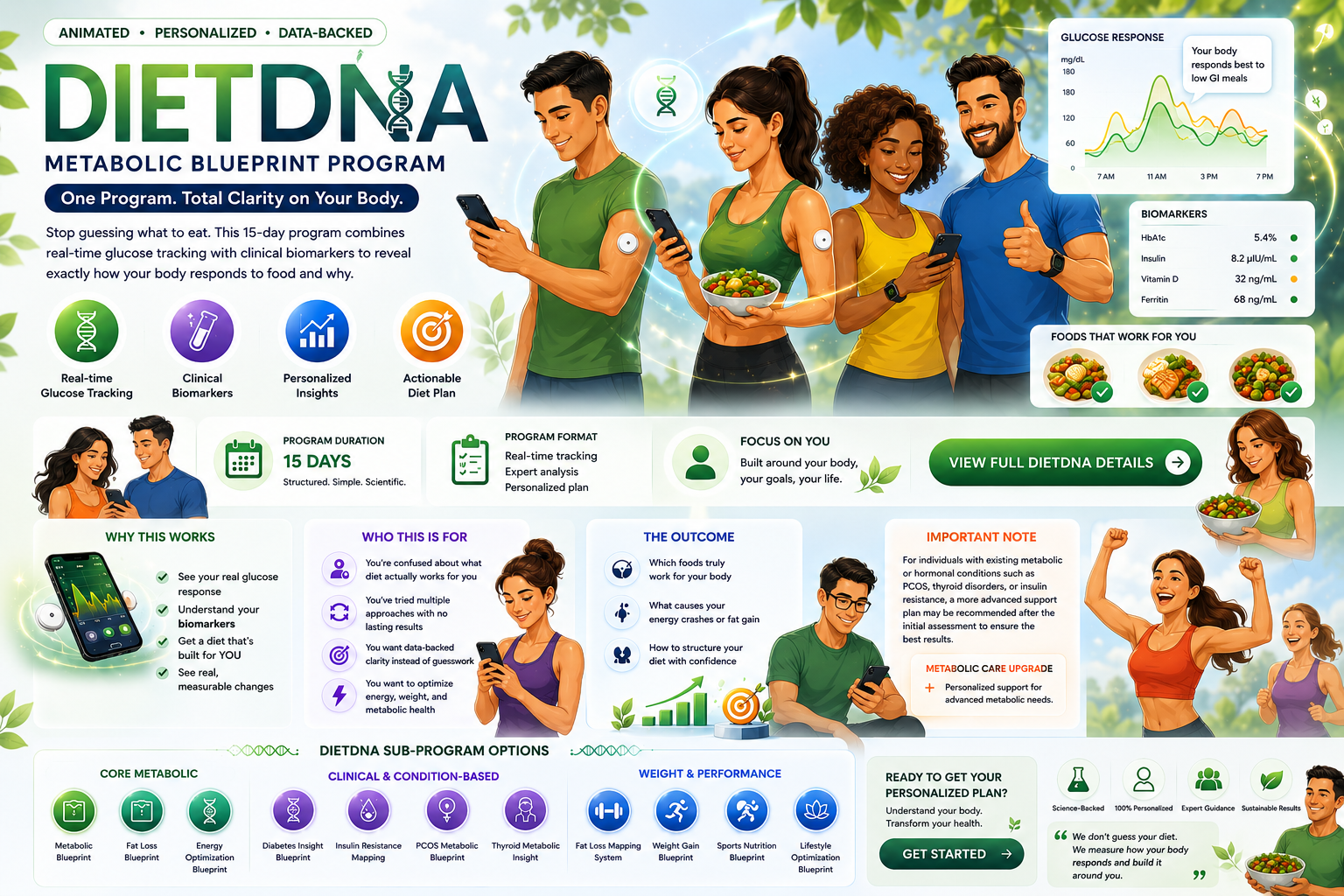 DietDNA Metabolic Blueprint visual