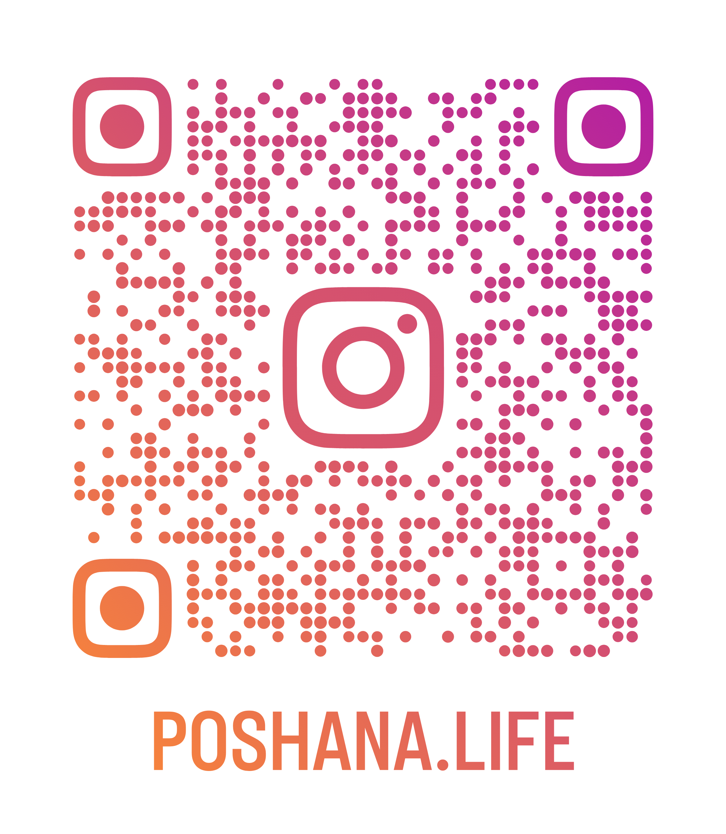 Instagram QR for Poshana.life