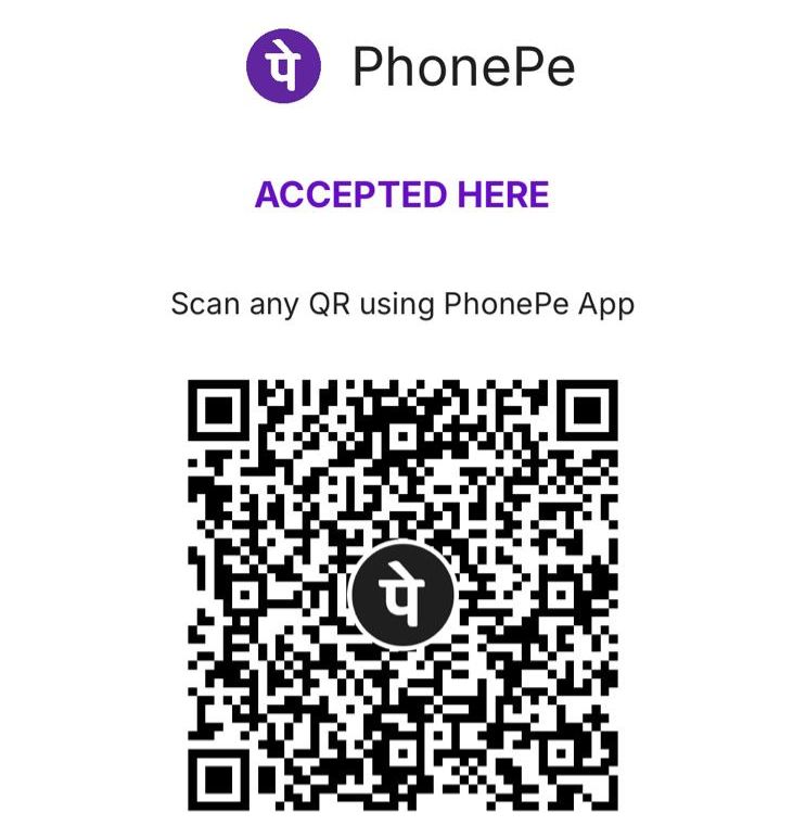 PhonePe QR code for poshanalife@ybl